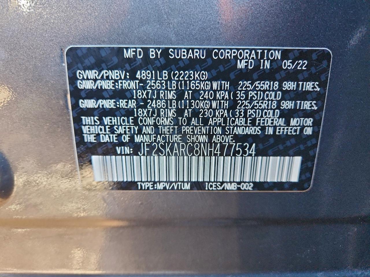 2022 Subaru Forester Touring