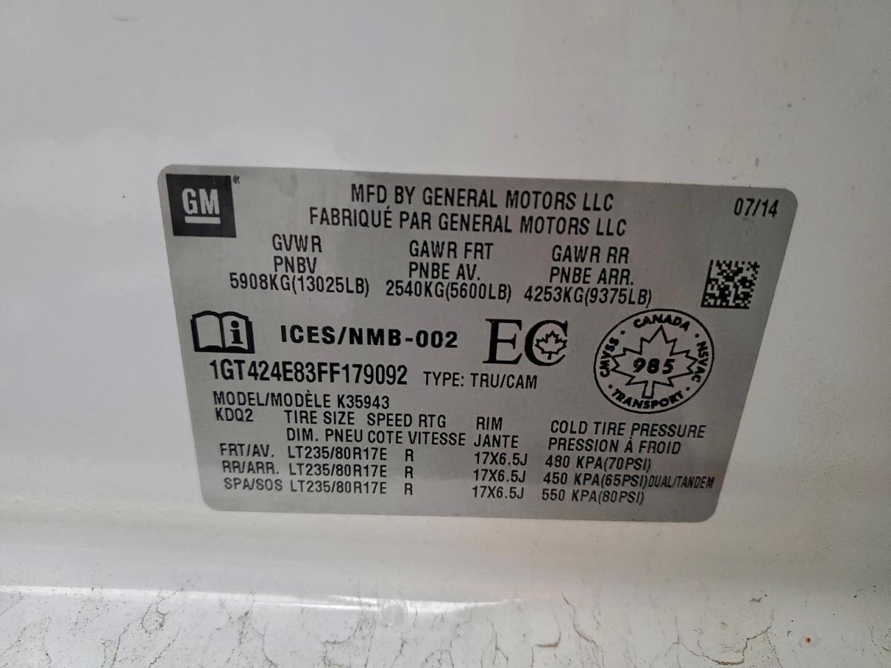 2015 GMC Sierra K3500 Denali