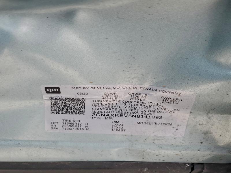 2022 Chevrolet Equinox lt