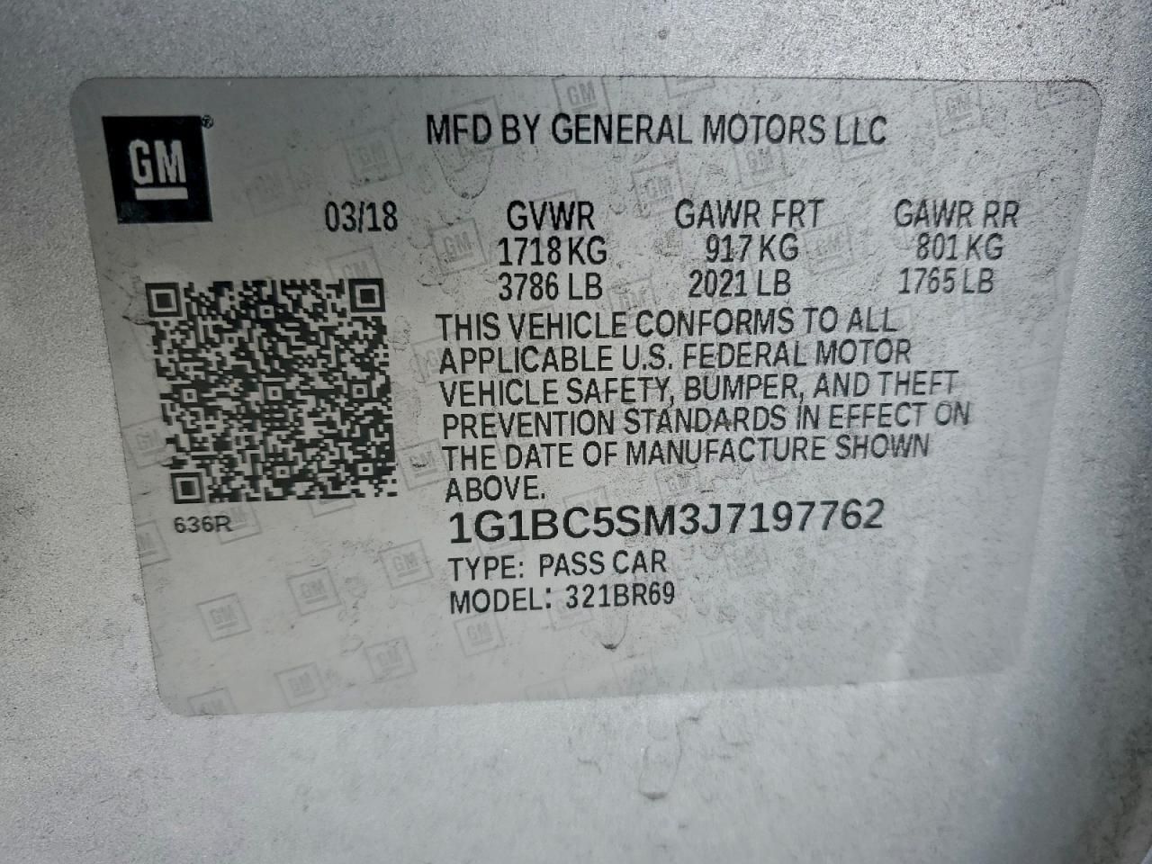 2018 Chevrolet Cruze ls