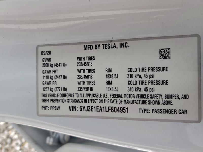 2020 Tesla Model 3
