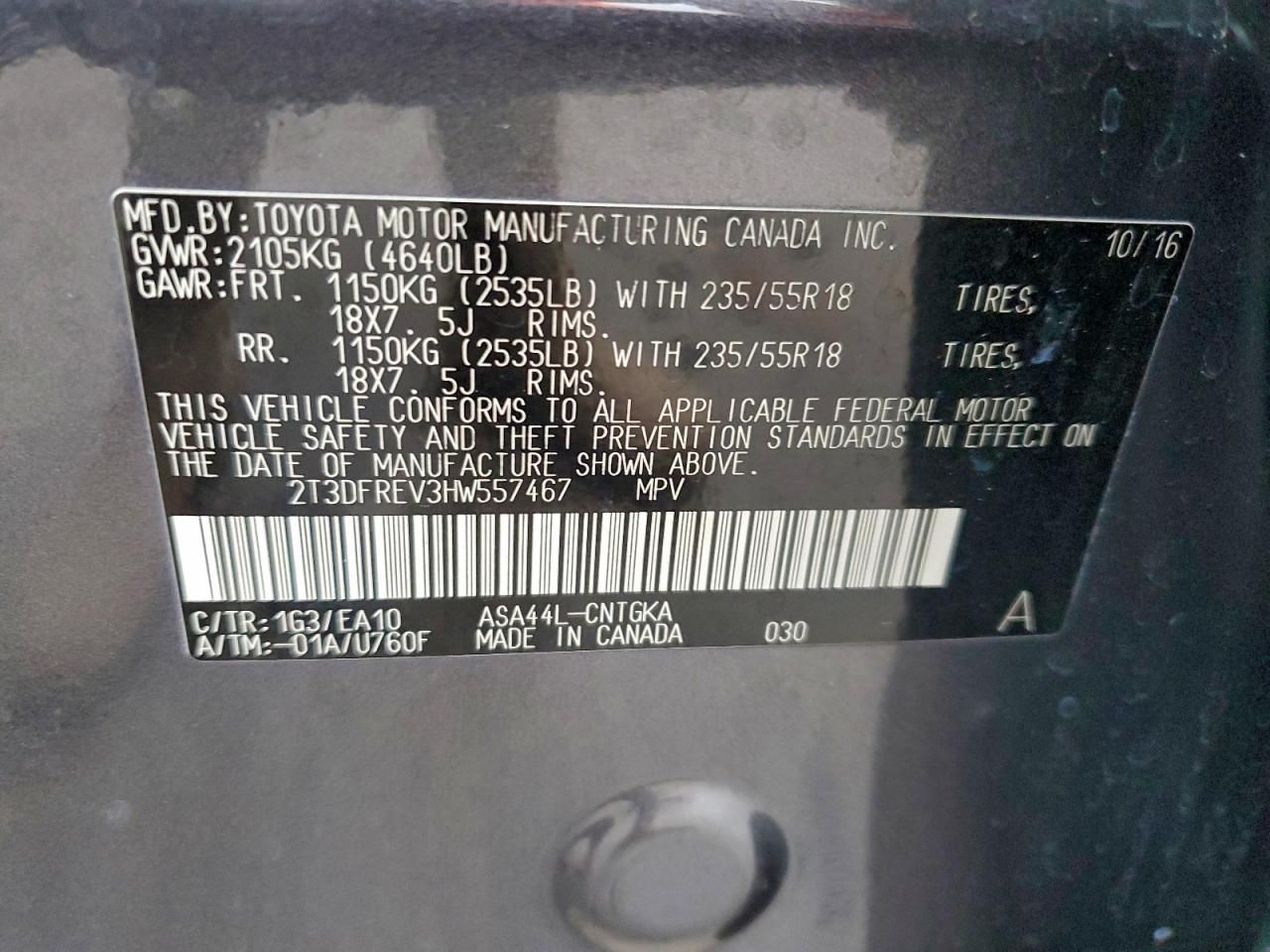 2017 Toyota Rav4 Limited