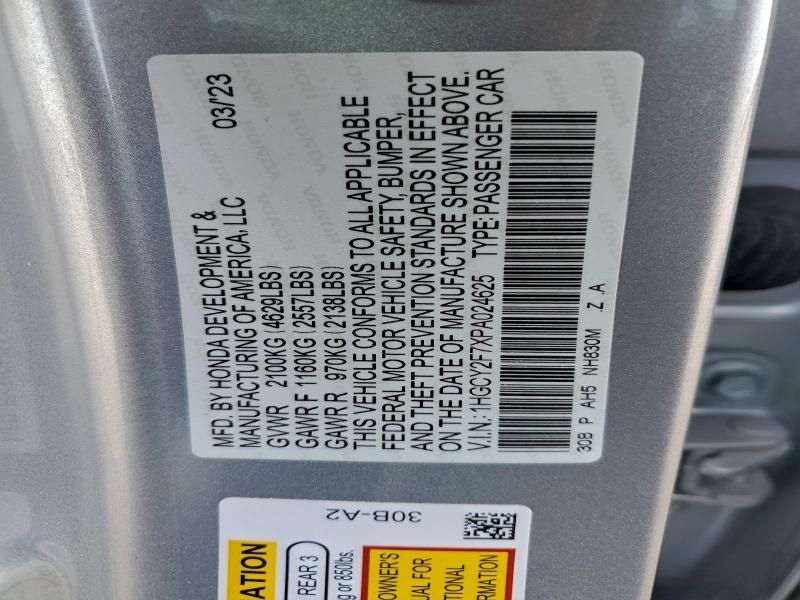 2023 Honda Accord Hybrid Sport-l