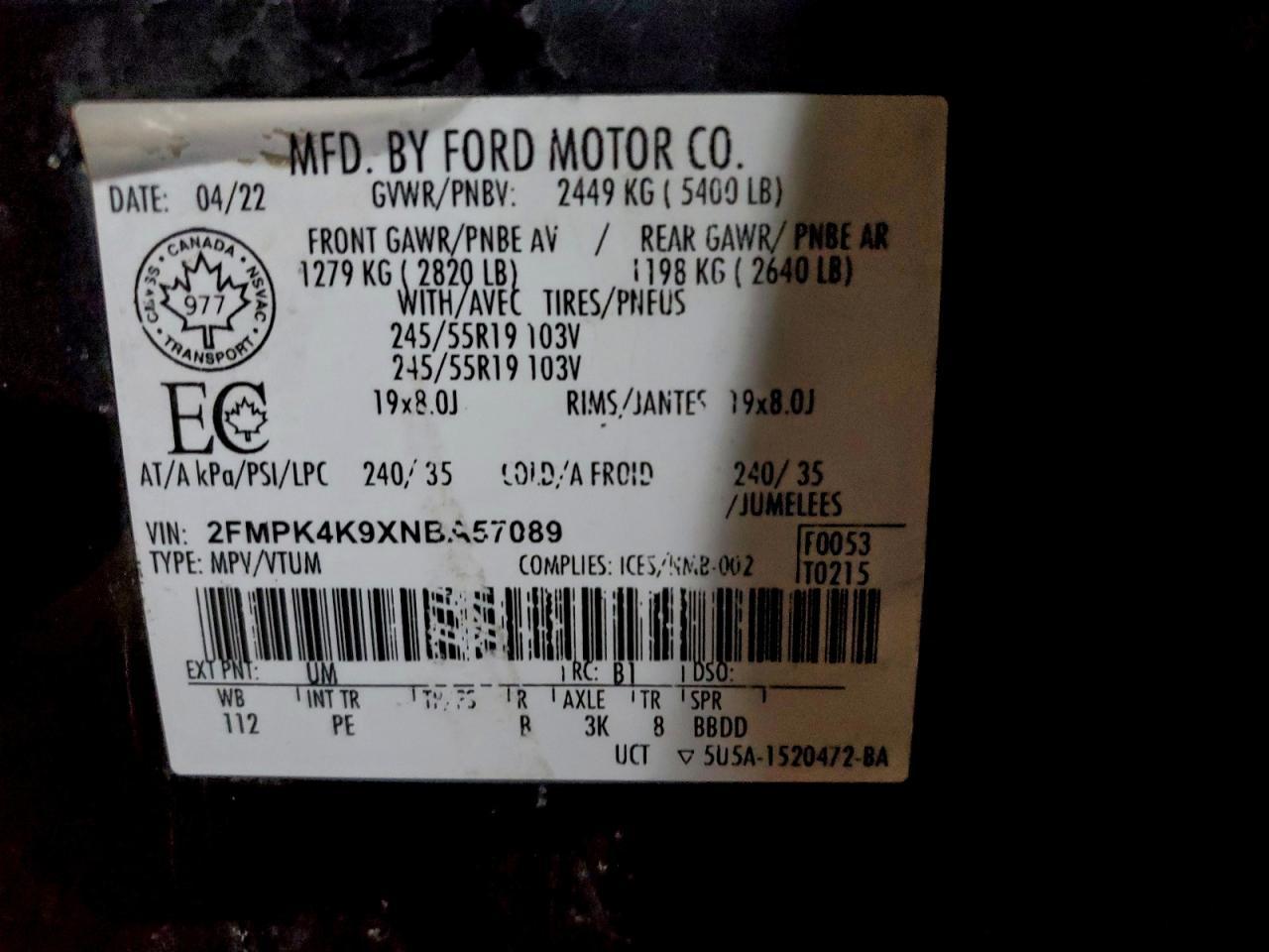 2022 Ford Edge Titanium