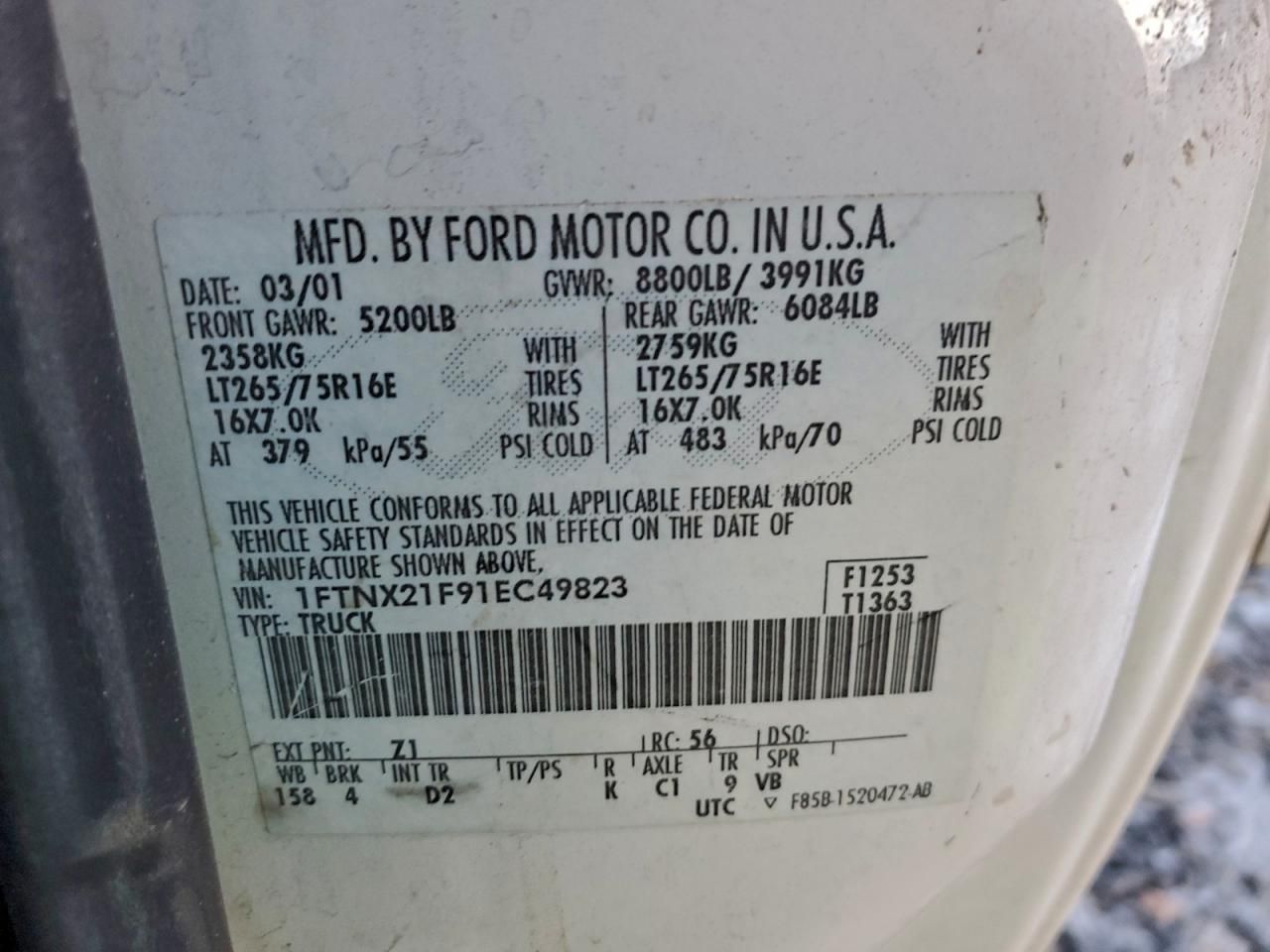 2001 Ford F250 Super Duty