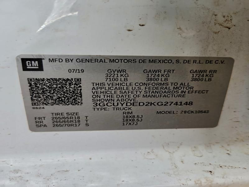 2019 Chevrolet Silverado K1500 lt