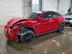 Salvage cars for sale from Copart Ham Lake, MN: 2023 Tesla Model y