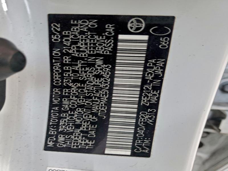 2022 Toyota Corolla le