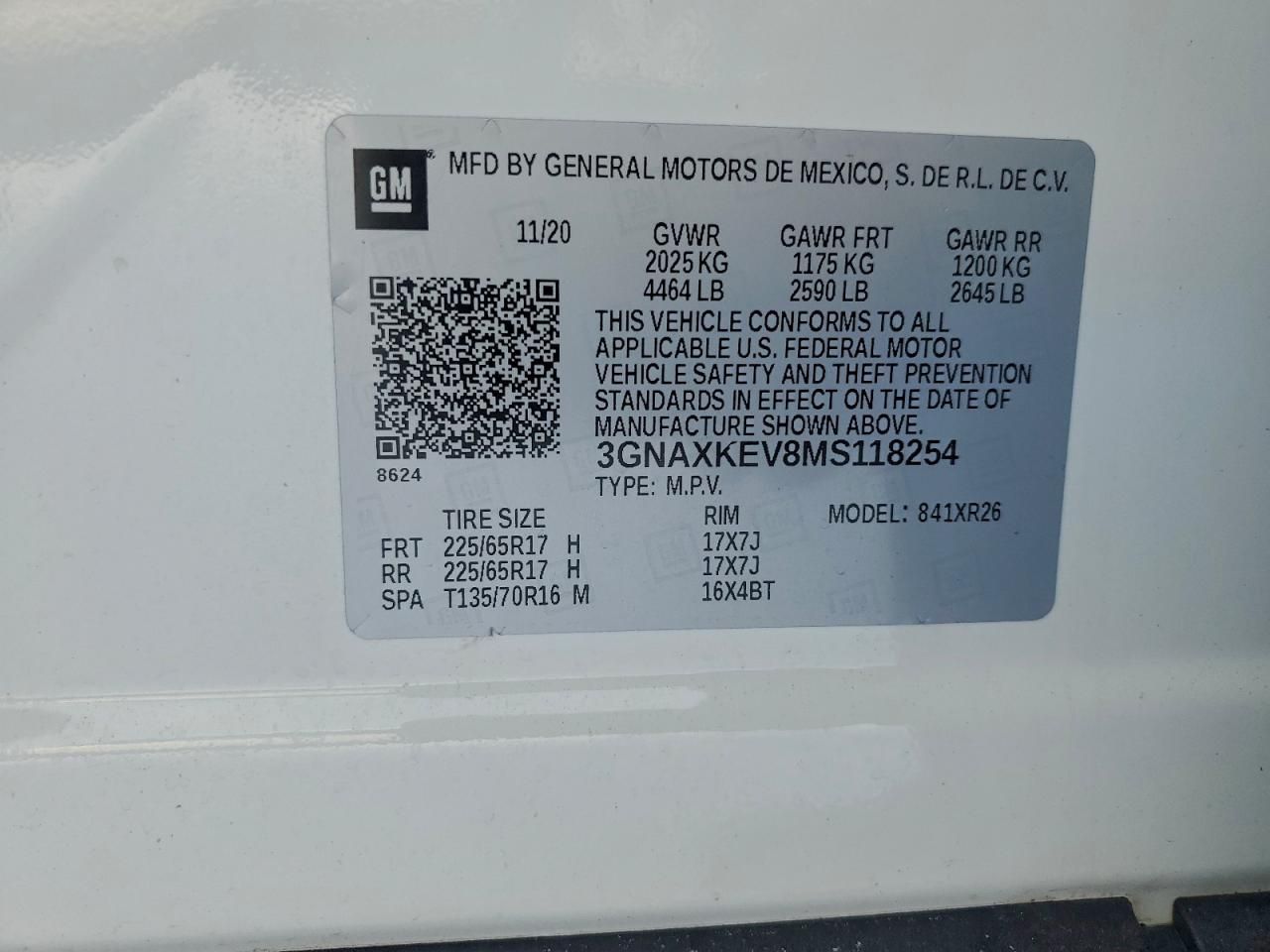 2021 Chevrolet Equinox lt