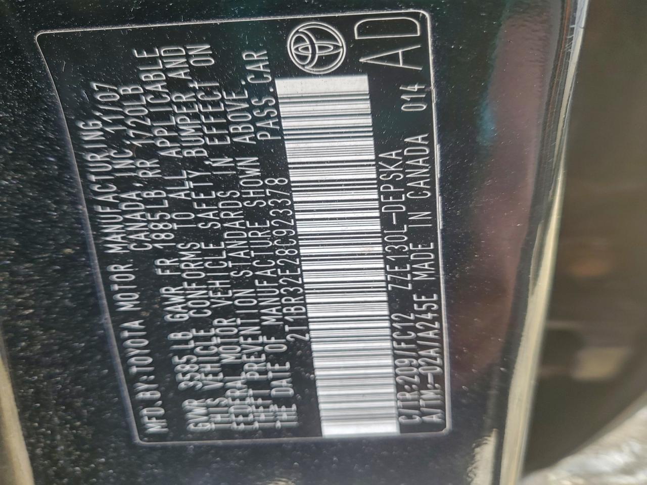 2008 Toyota Corolla ce