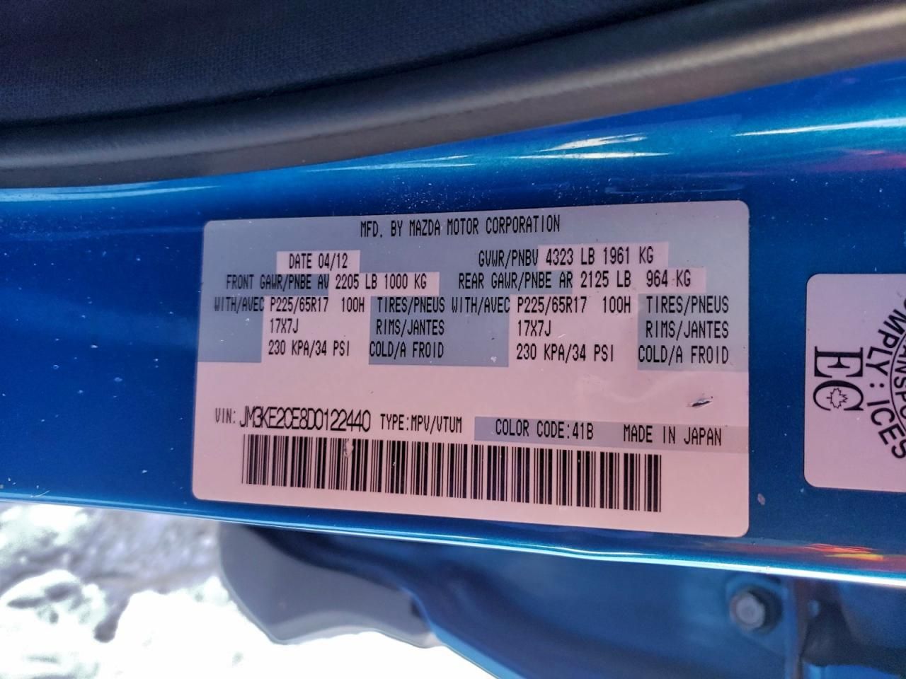 2013 Mazda Cx-5 Touring