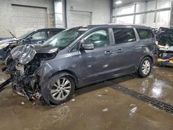 KIA salvage cars for sale: 2017 KIA Sedona lx