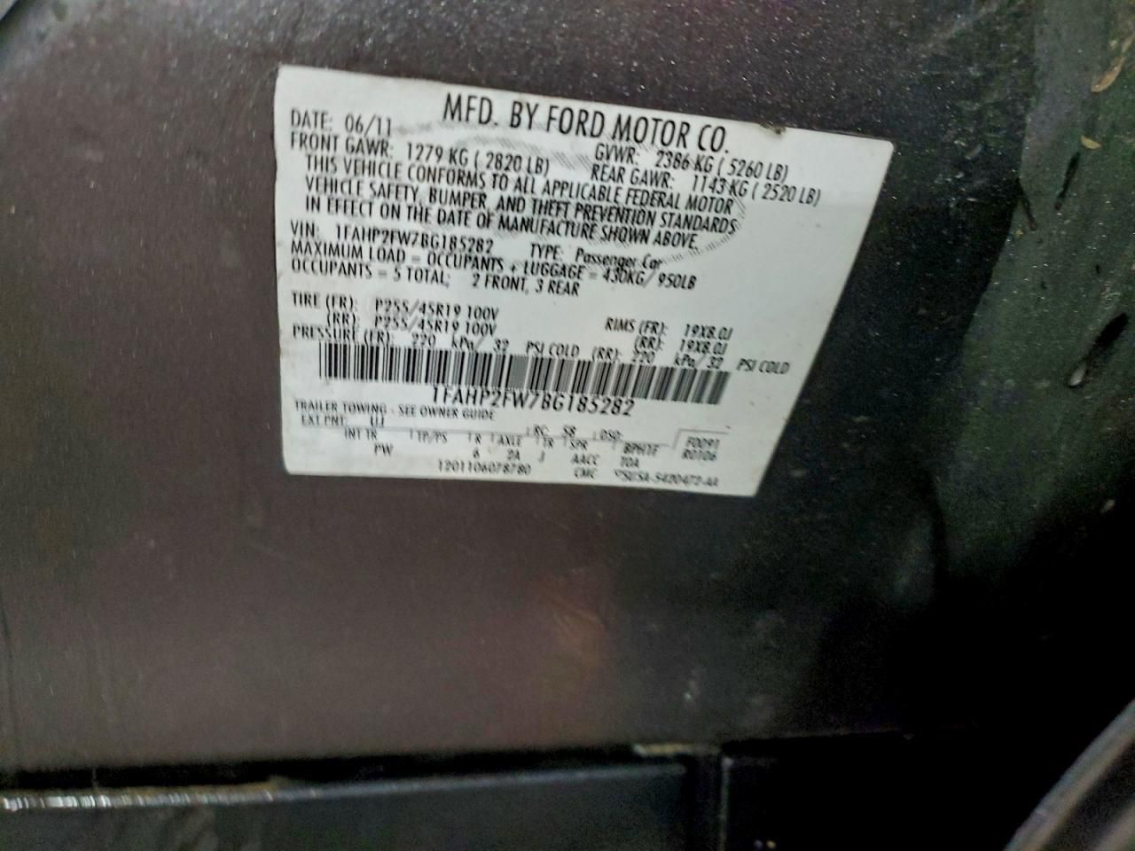 2011 Ford Taurus Limited