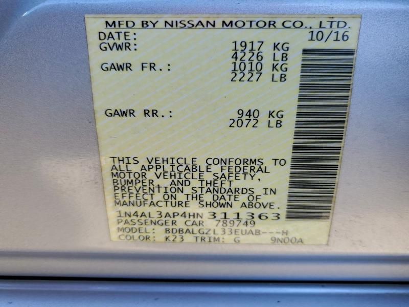 2017 Nissan Altima 2.5