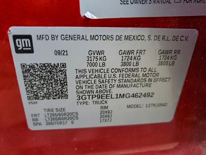 2021 GMC Sierra K1500 AT4