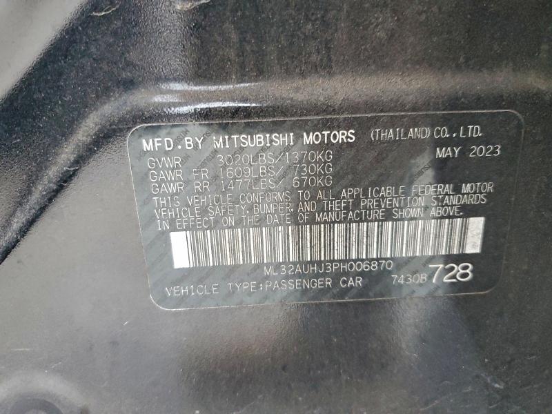 2023 Mitsubishi Mirage es