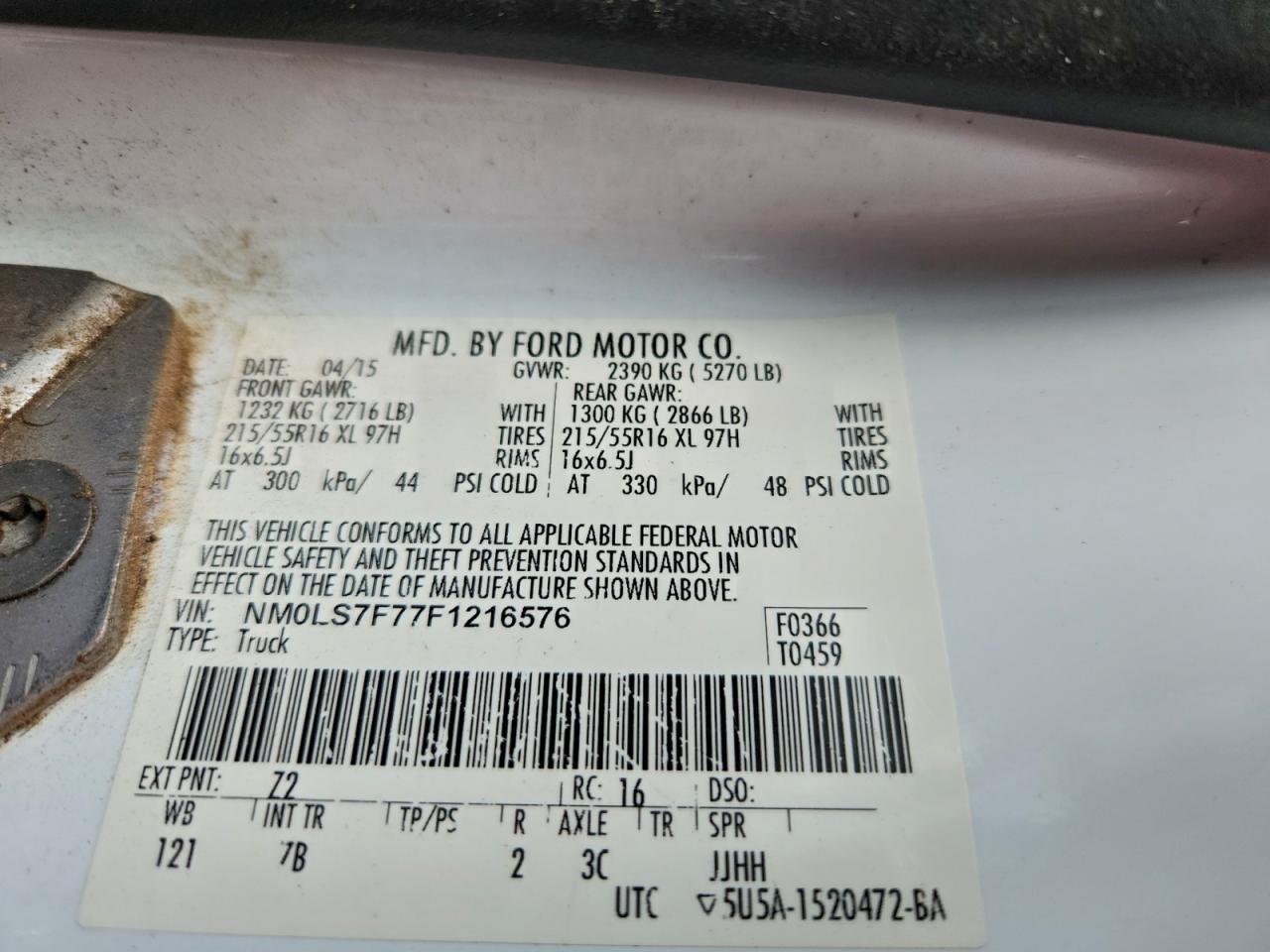 2015 Ford Transit Connect xlt