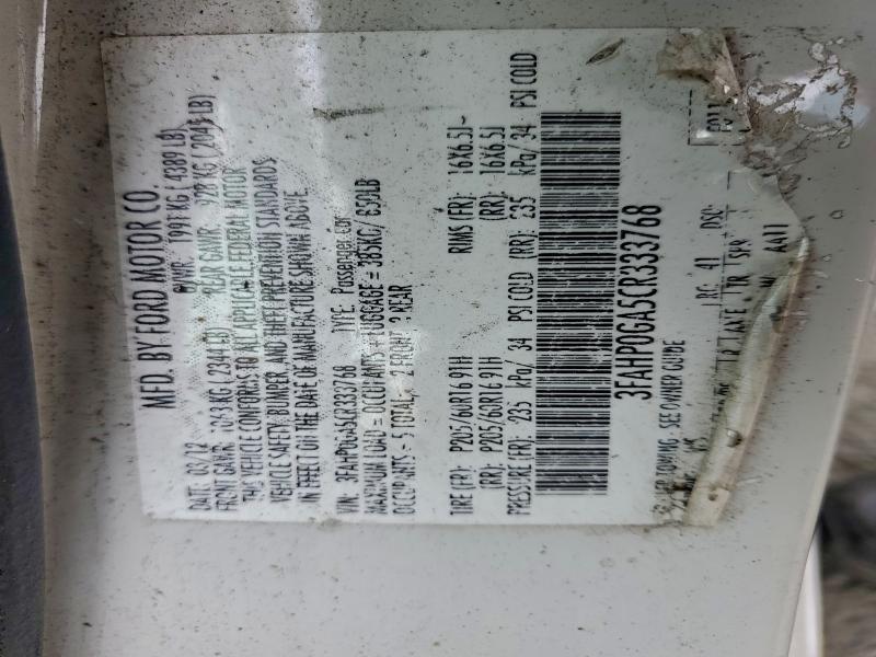 2012 Ford Fusion s