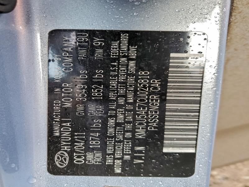 2012 Hyundai Accent gls