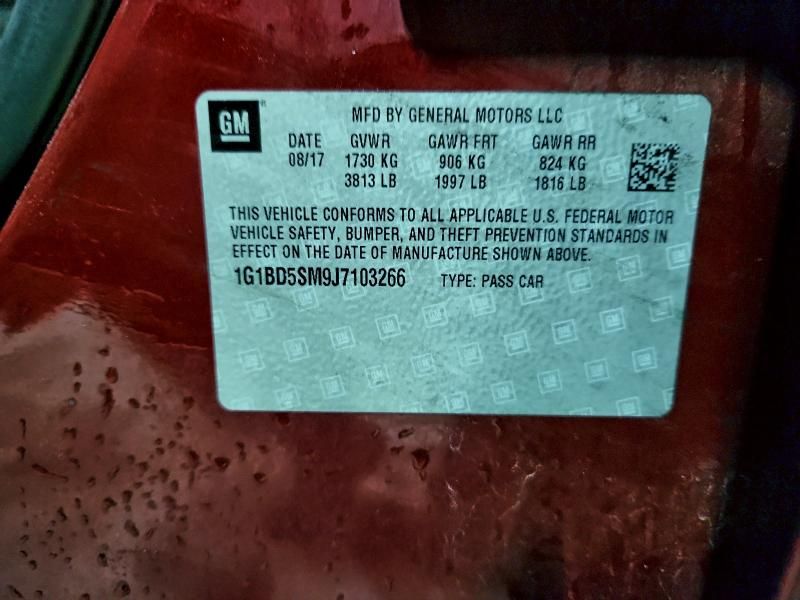 2018 Chevrolet Cruze lt