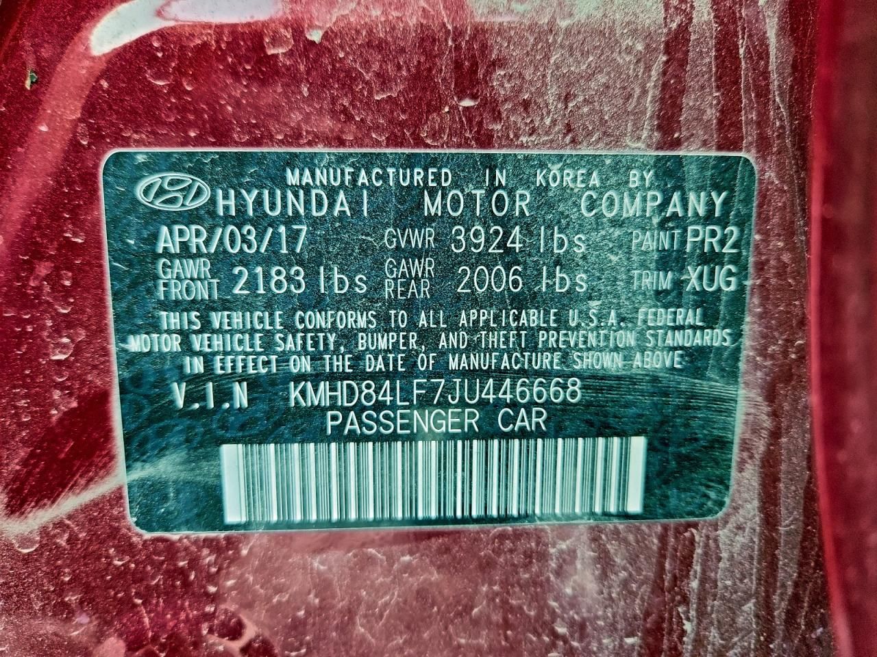 2018 Hyundai Elantra sel