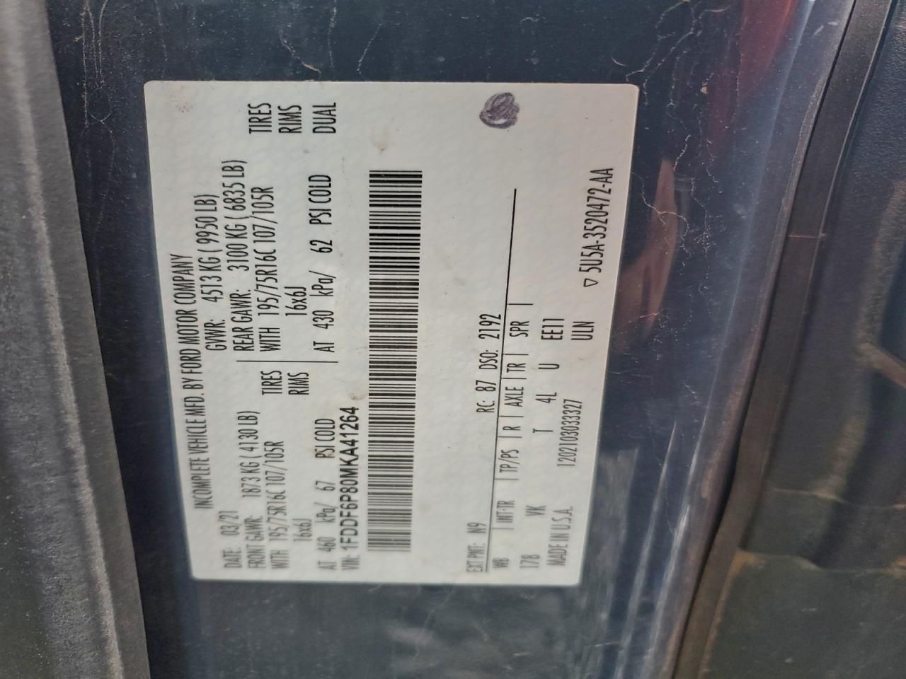 2021 Ford Transit T-350 HD