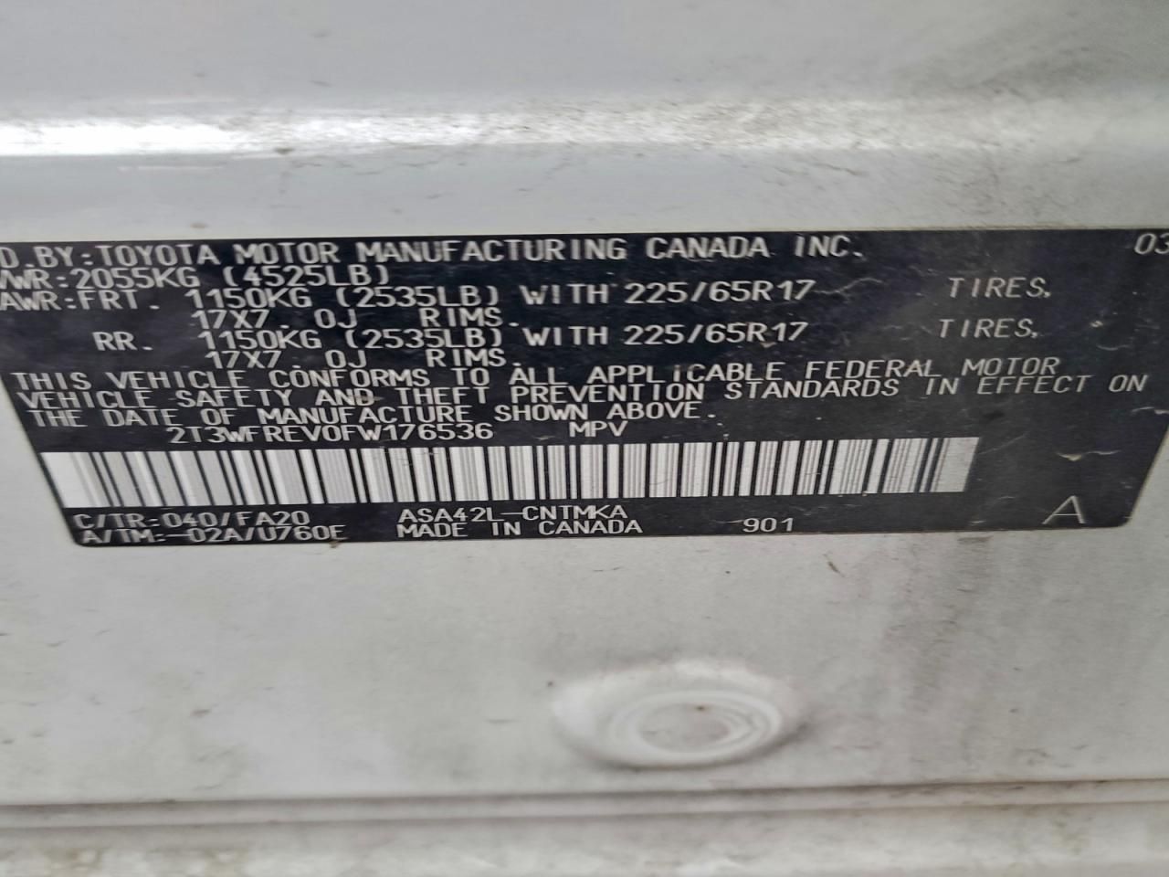 2015 Toyota Rav4 xle