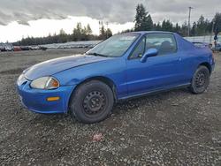 Honda Civic salvage cars for sale: 1993 Honda Civic del sol s