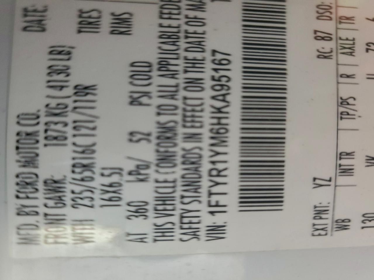 2017 Ford Transit T-250