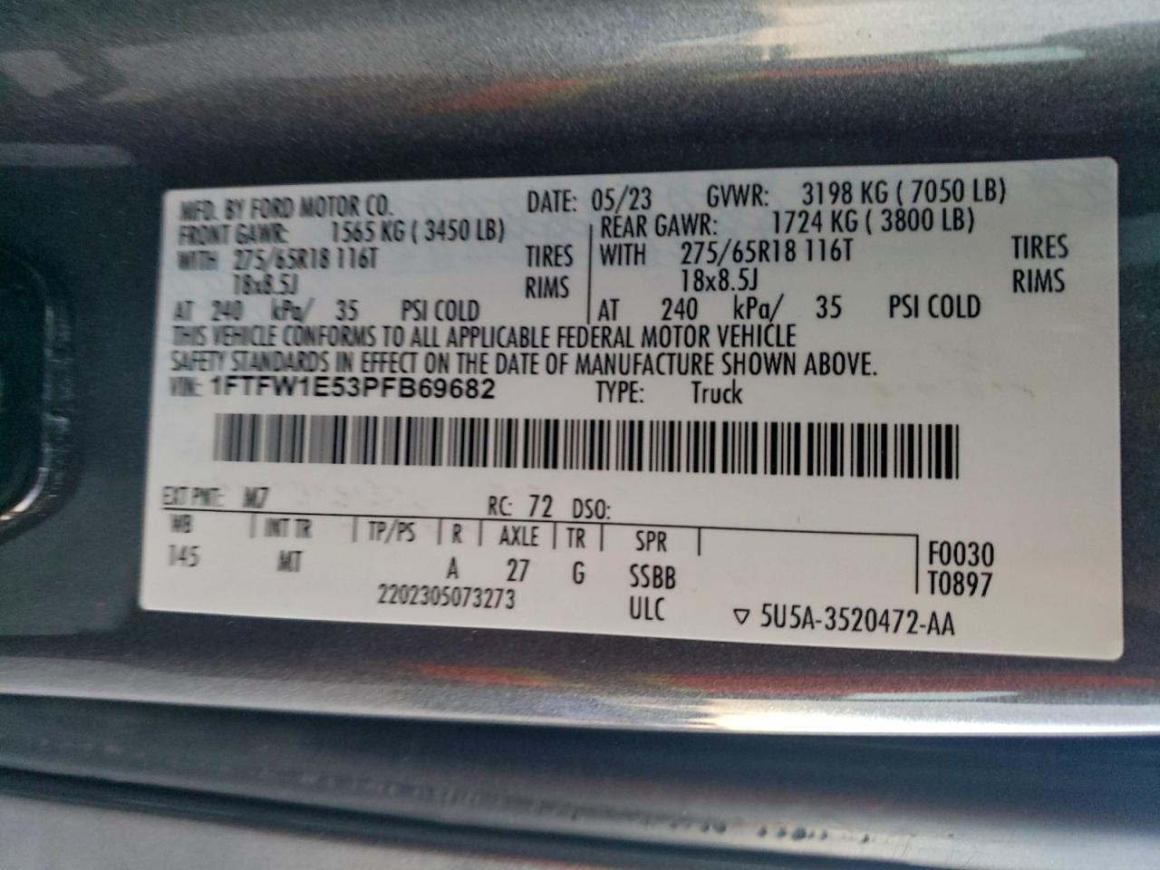 2023 Ford F150 Supercrew