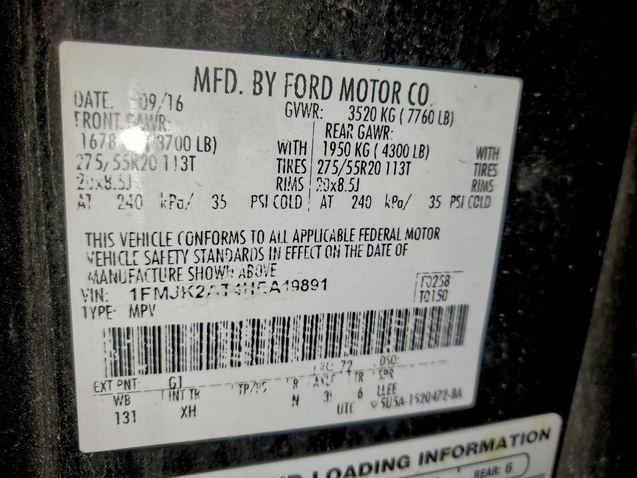 2017 Ford Expedition el Limited