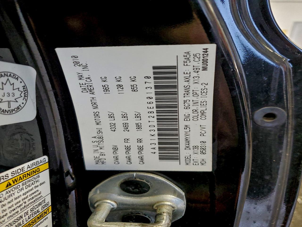 2011 Mitsubishi Eclipse gt