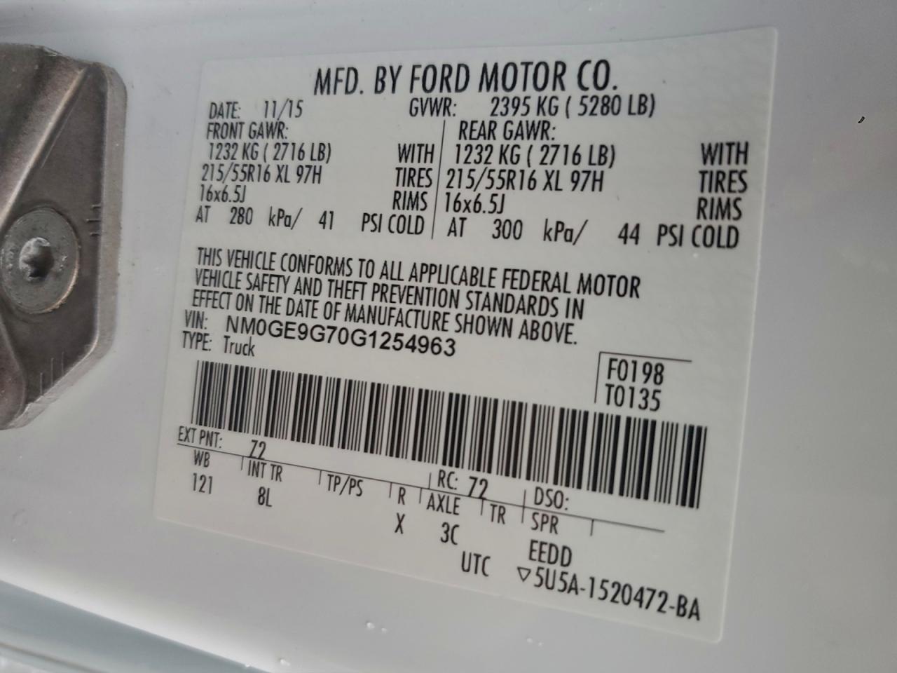 2016 Ford Transit Connect Titanium