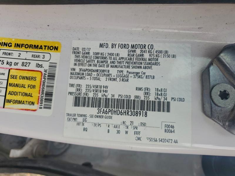 2017 Ford Fusion se
