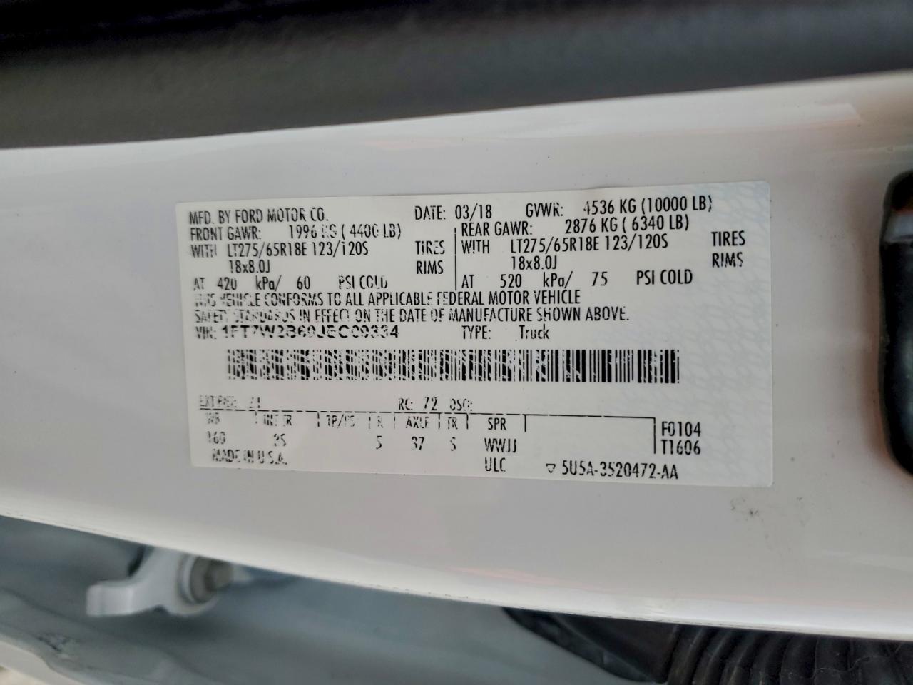 2018 Ford F250 Super Duty