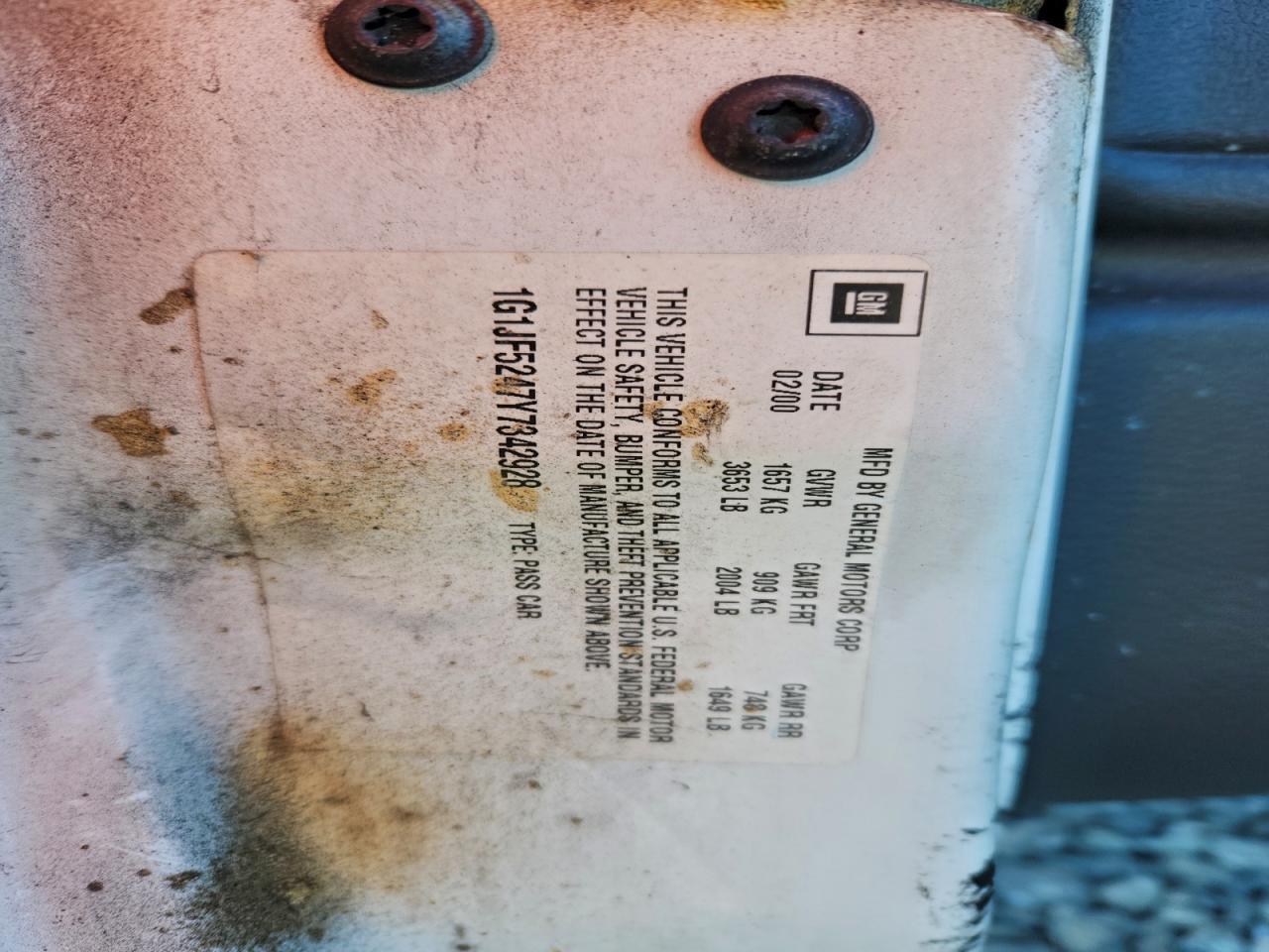 2000 Chevrolet Cavalier ls