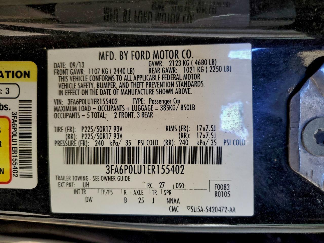 2014 Ford Fusion se Hybrid