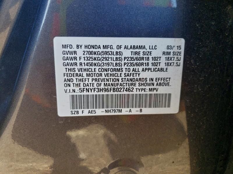 2015 Honda Pilot Touring