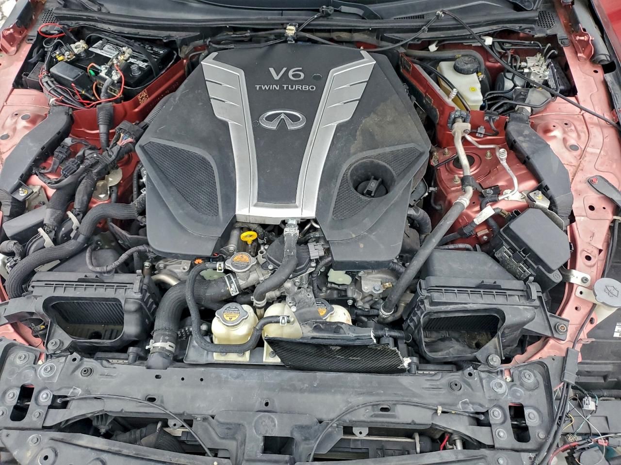 2017 Infiniti Q50 red Sport 400