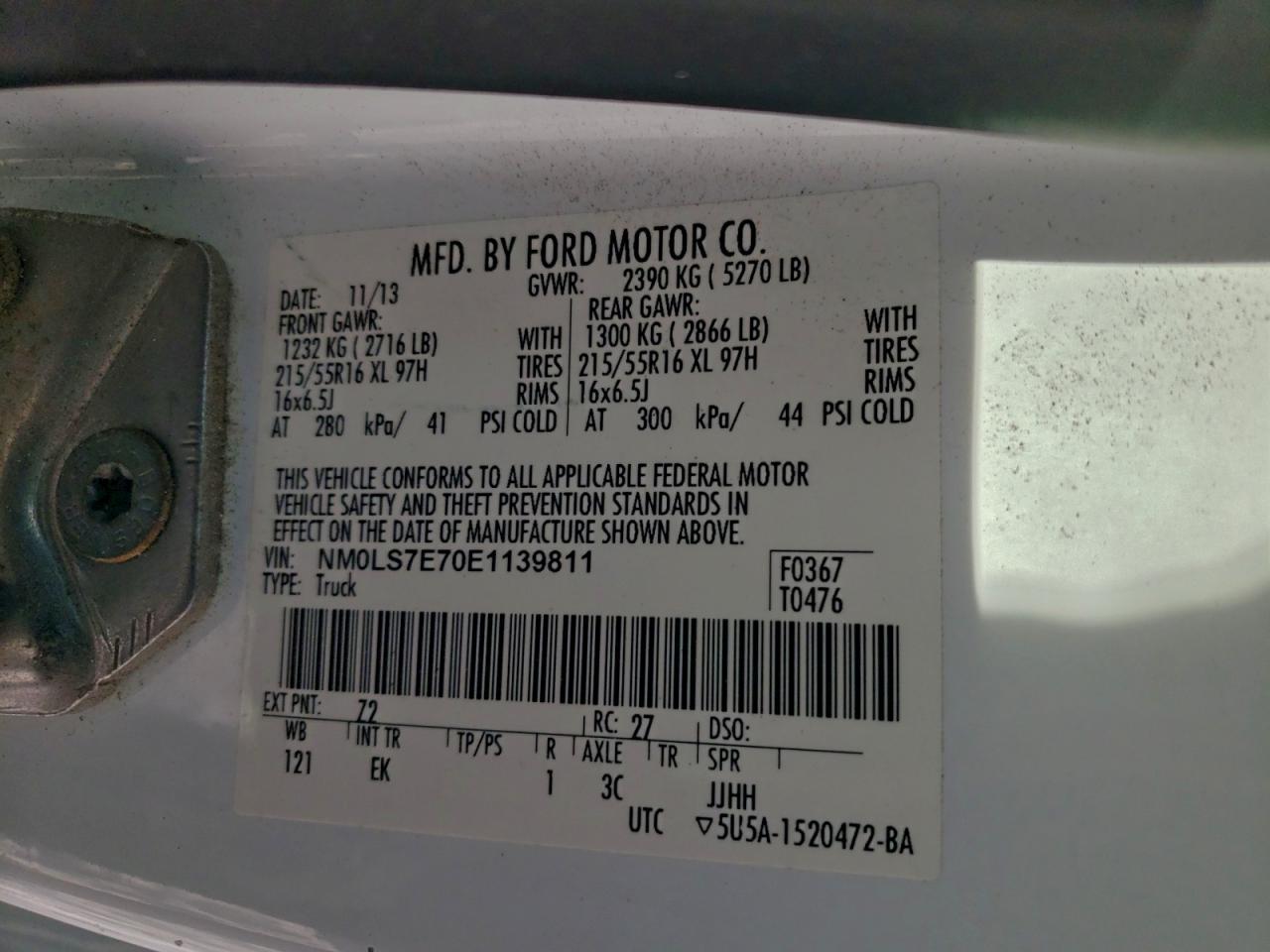 2014 Ford Transit Connect XL