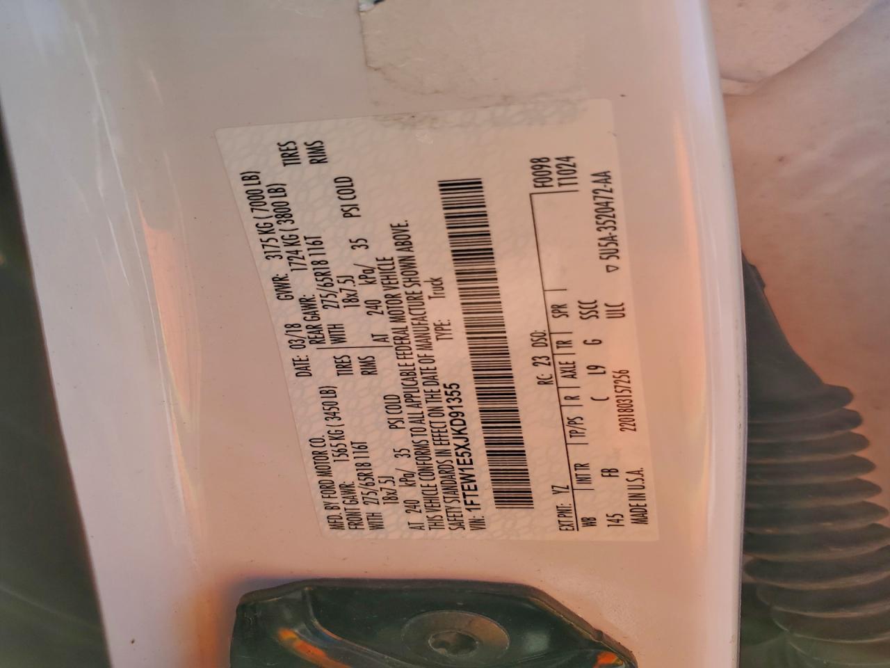 2018 Ford F150 Supercrew