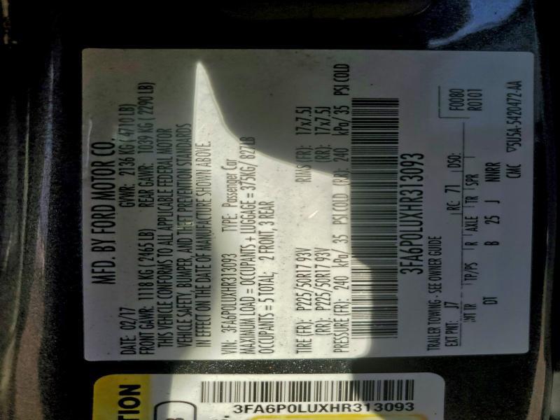 2017 Ford Fusion se Hybrid