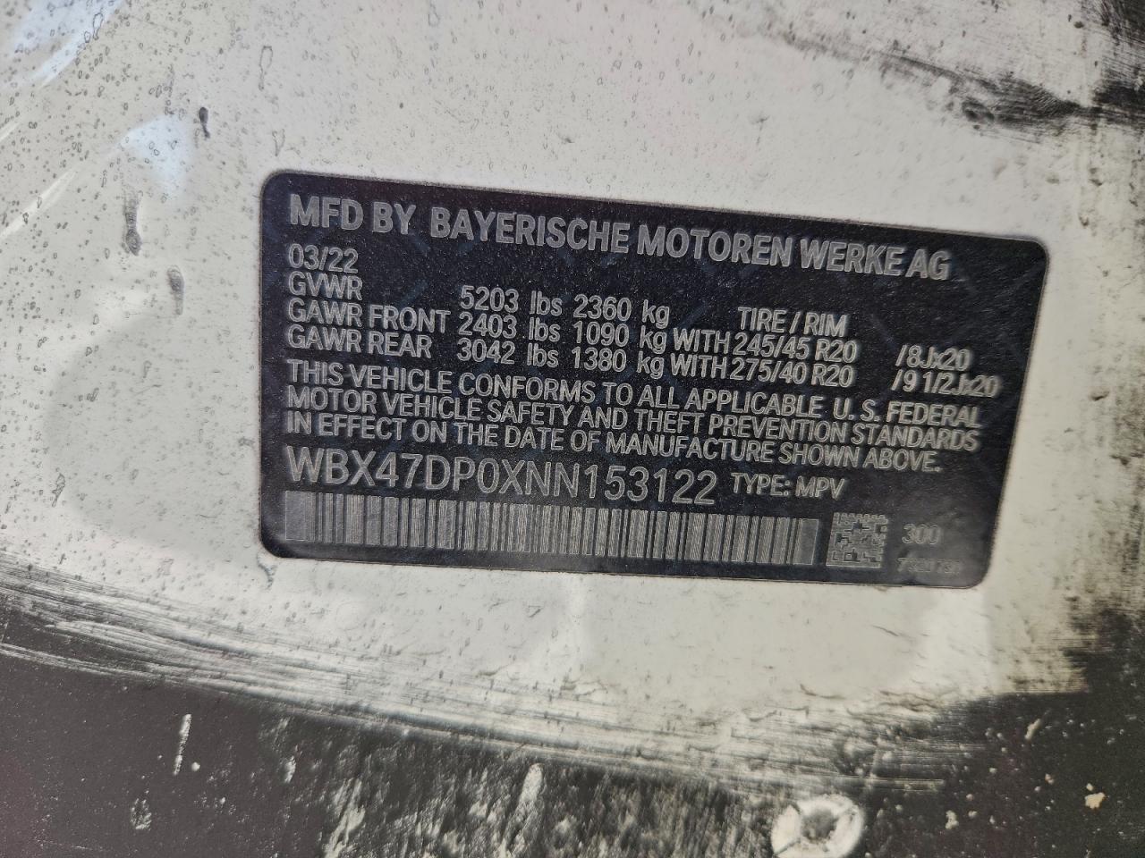 2022 BMW X3 Sdrive30i