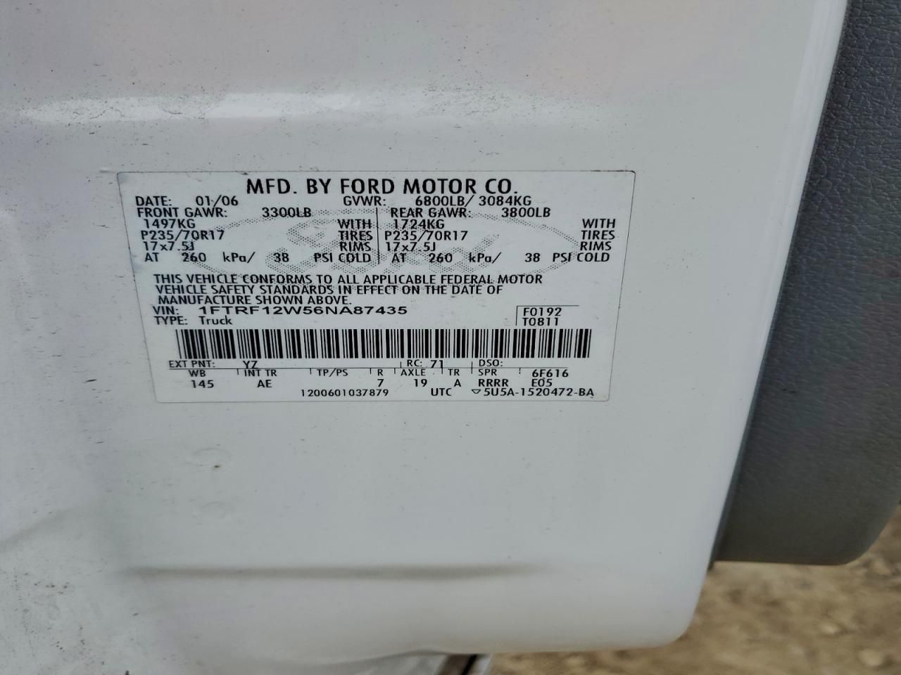 2006 Ford F150 Flatbed Truck