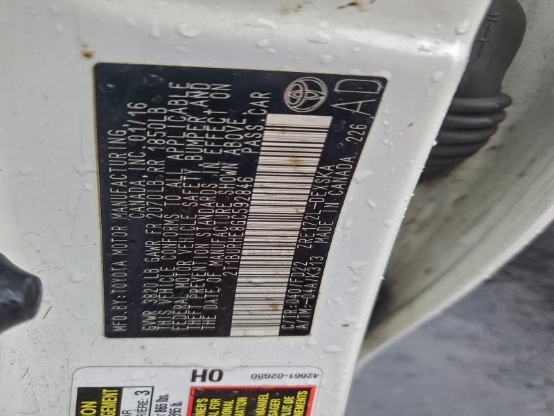 2016 Toyota Corolla l