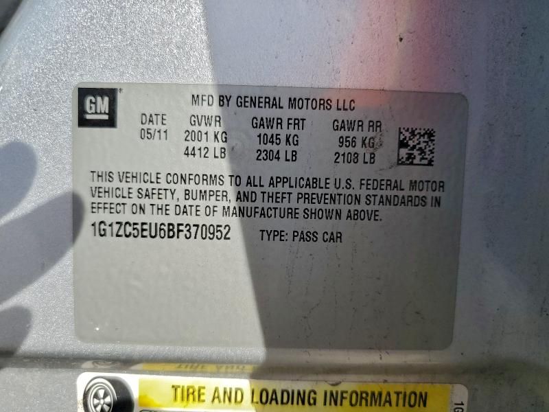 2011 Chevrolet Malibu 1LT