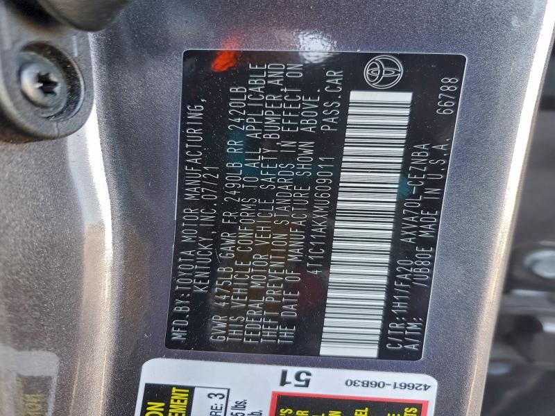 2021 Toyota Camry le