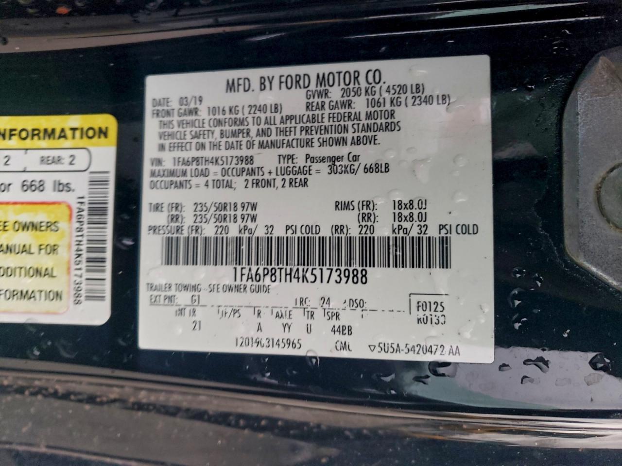 2019 Ford Mustang