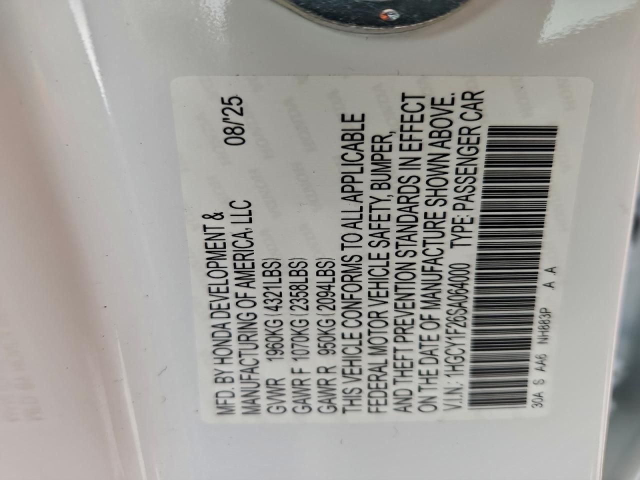 2025 Honda Accord lx