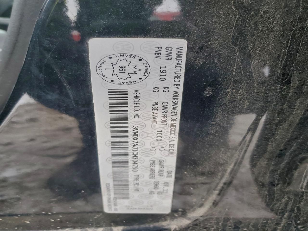 2012 Volkswagen Jetta se